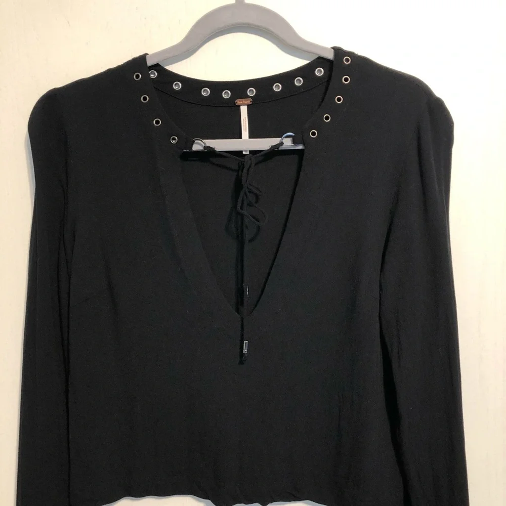 Free People Jump To The Beat Blouse XS - Picture 6 of 10